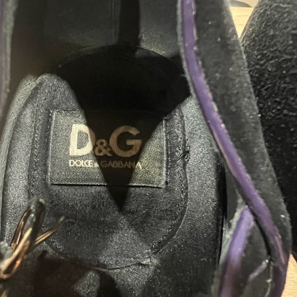 Dolce & Gabbana Vintage Velvet Mary Jane heels size 39/ US 8.5 - Picture 2 of 11